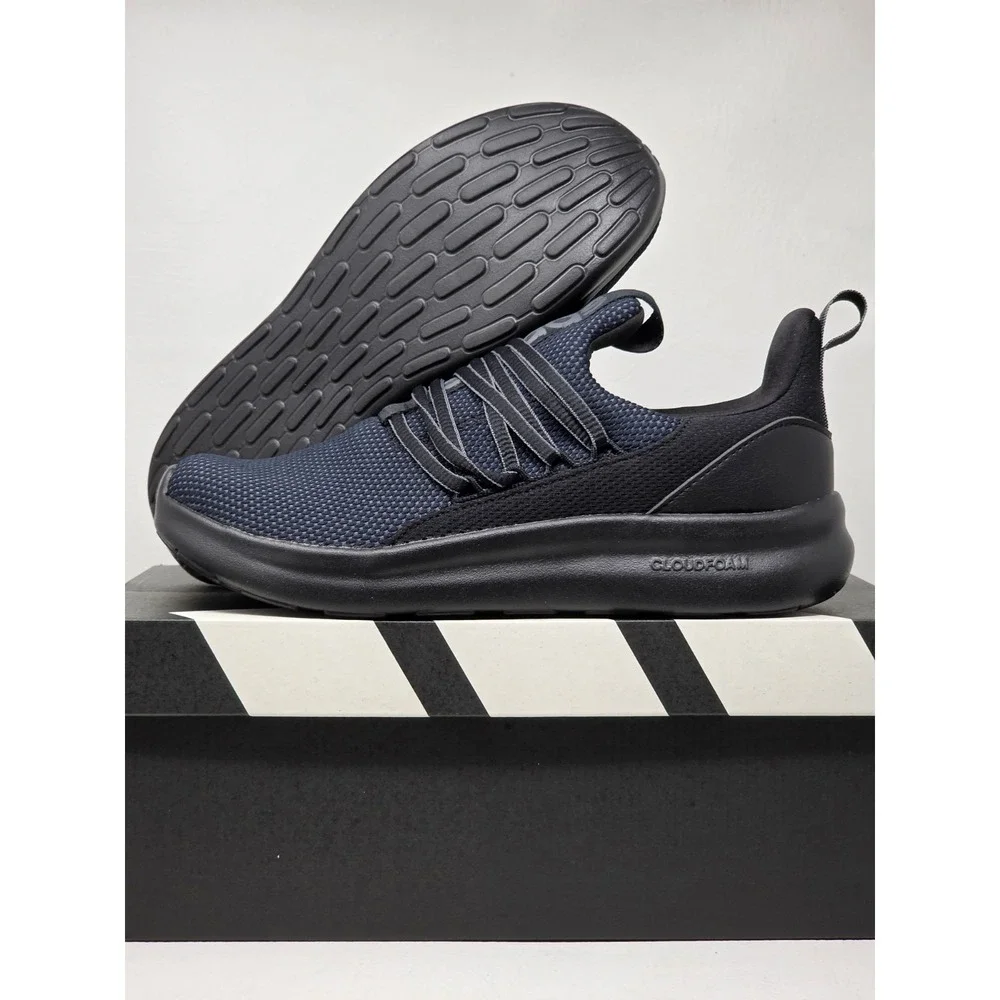 Adidas Lite Racer Adapt 7.0 Size 7 Mens IE6382 Black Slip On Running Shoes New